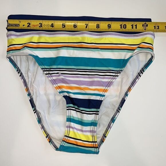 NWOT Next Tabata High Waist & High Leg
Bikini Bottom Small Navy Striped - Picture 5 of 8